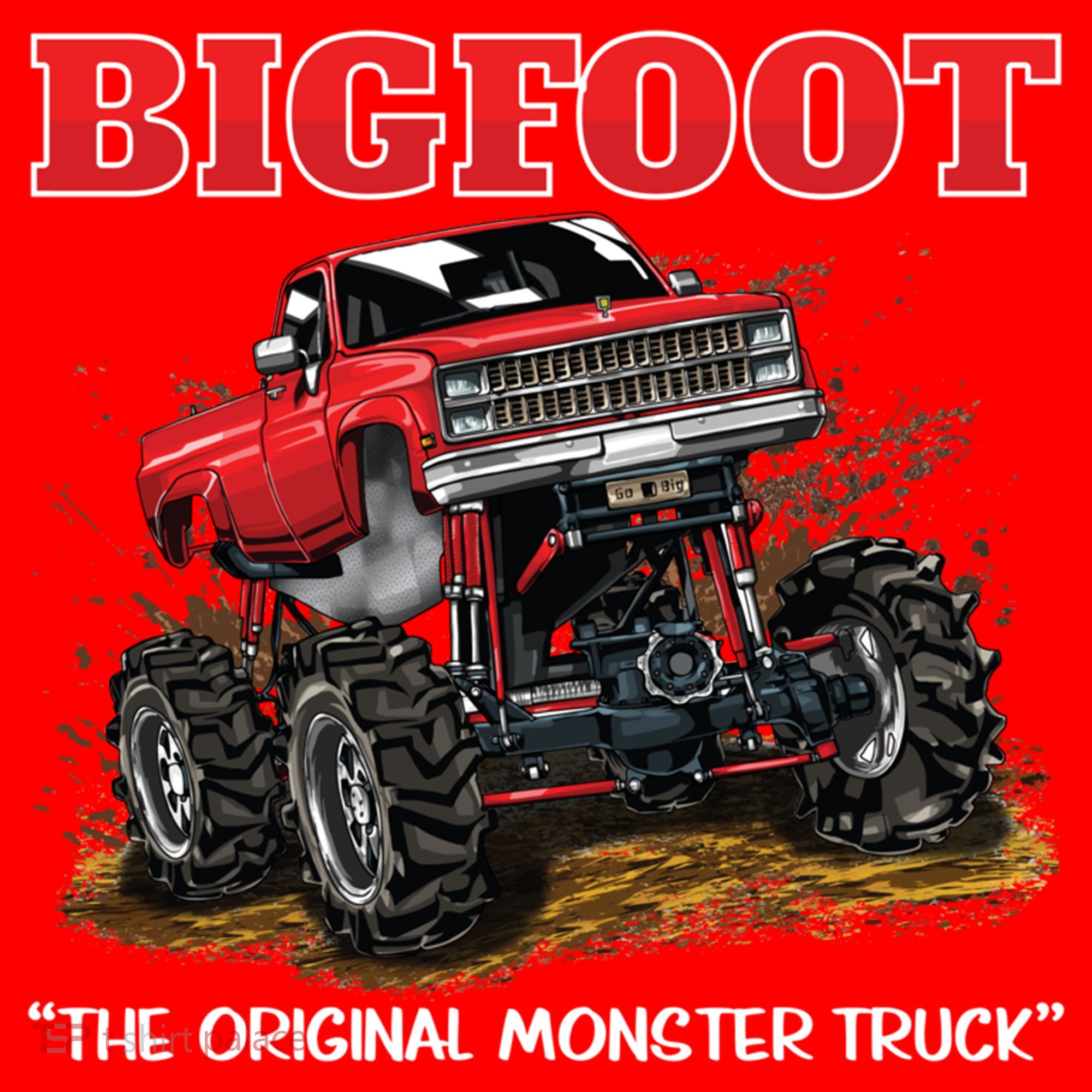 Big Foot Original Monster Truck Gift Santa Hat