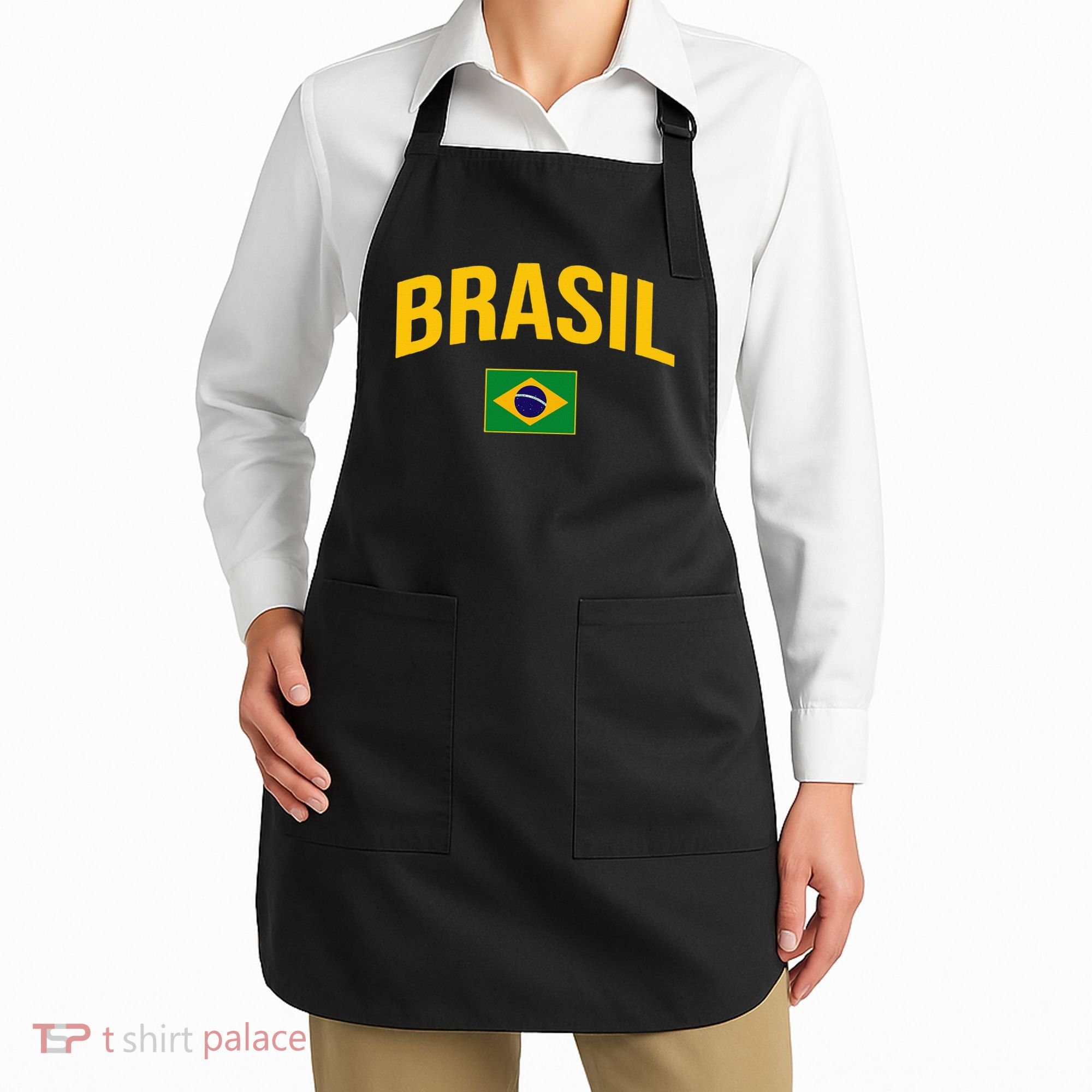 Brasil Flag Of Brazil Apron