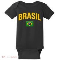 Brasil Flag Of Brazil Baby Bodysuit thumb 0