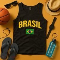 Brasil Flag Of Brazil Tank Top thumb 4