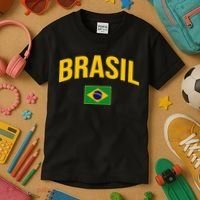 Brasil Flag Of Brazil Kids T-Shirt thumb 3