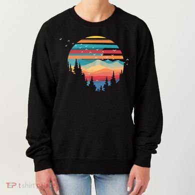 Birds Flying Over Sunset Women's Sweatshirt