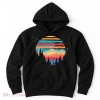 Birds Flying Over Sunset Hoodie thumb 0