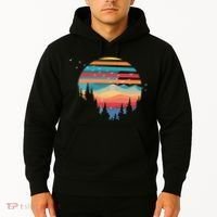 Birds Flying Over Sunset Hoodie thumb 2