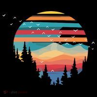 Birds Flying Over Sunset Hoodie thumb 7