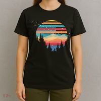 Birds Flying Over Sunset T-Shirt thumb 4