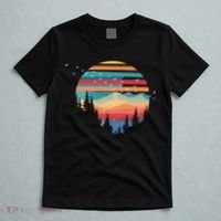 Birds Flying Over Sunset T-Shirt thumb 5