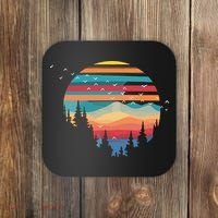 Birds Flying Over Sunset Coaster thumb 0