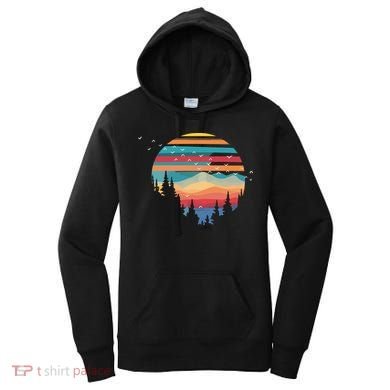 Birds Flying Over Sunset Women's Hoodie