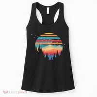 Birds Flying Over Sunset Women's Tank Top thumb 0