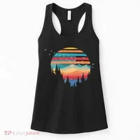 Birds Flying Over Sunset Women's Tank Top thumb 0