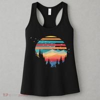 Birds Flying Over Sunset Women's Tank Top thumb 3