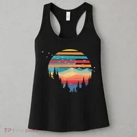Birds Flying Over Sunset Women's Tank Top thumb 3