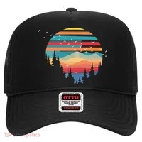 Birds Flying Over Sunset Hat thumb 0