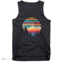 Birds Flying Over Sunset Tank Top thumb 0