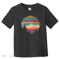 Birds Flying Over Sunset Toddler T-Shirt thumb 0
