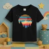 Birds Flying Over Sunset Toddler T-Shirt thumb 3