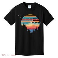 Birds Flying Over Sunset Kids T-Shirt thumb 0