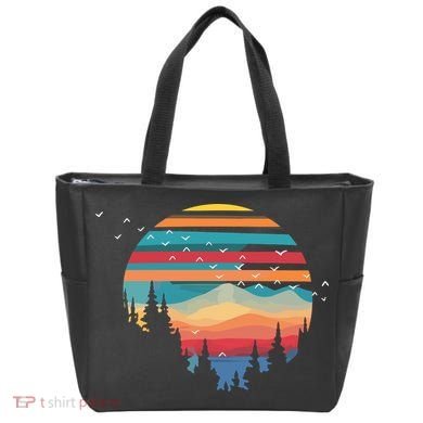 Birds Flying Over Sunset Tote Bag
