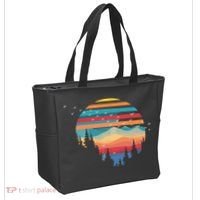 Birds Flying Over Sunset Tote Bag thumb 2