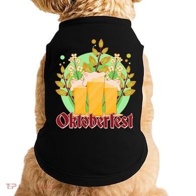 Boho Floral Oktoberfest Beers Doggie Tank