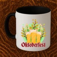 Boho Floral Oktoberfest Beers Coffee Mug thumb 2