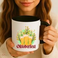 Boho Floral Oktoberfest Beers Coffee Mug thumb 3