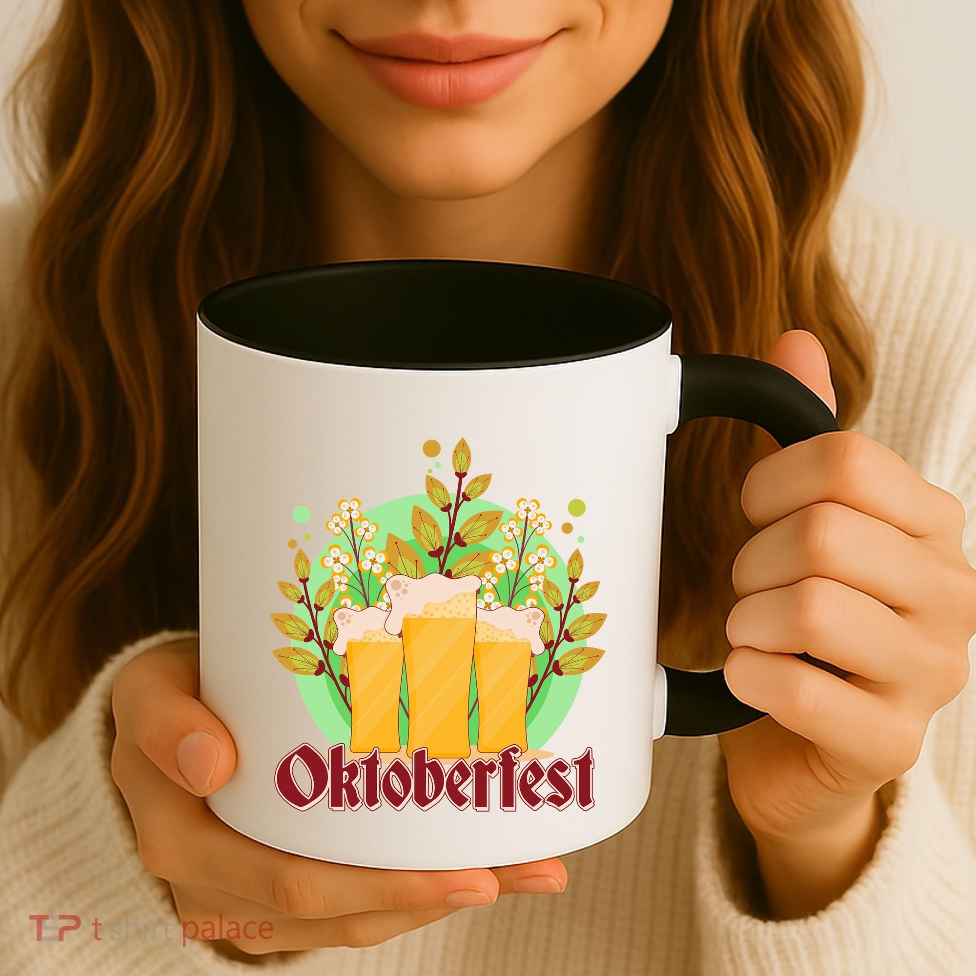 Boho Floral Oktoberfest Beers Coffee Mug