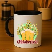 Boho Floral Oktoberfest Beers Coffee Mug thumb 4