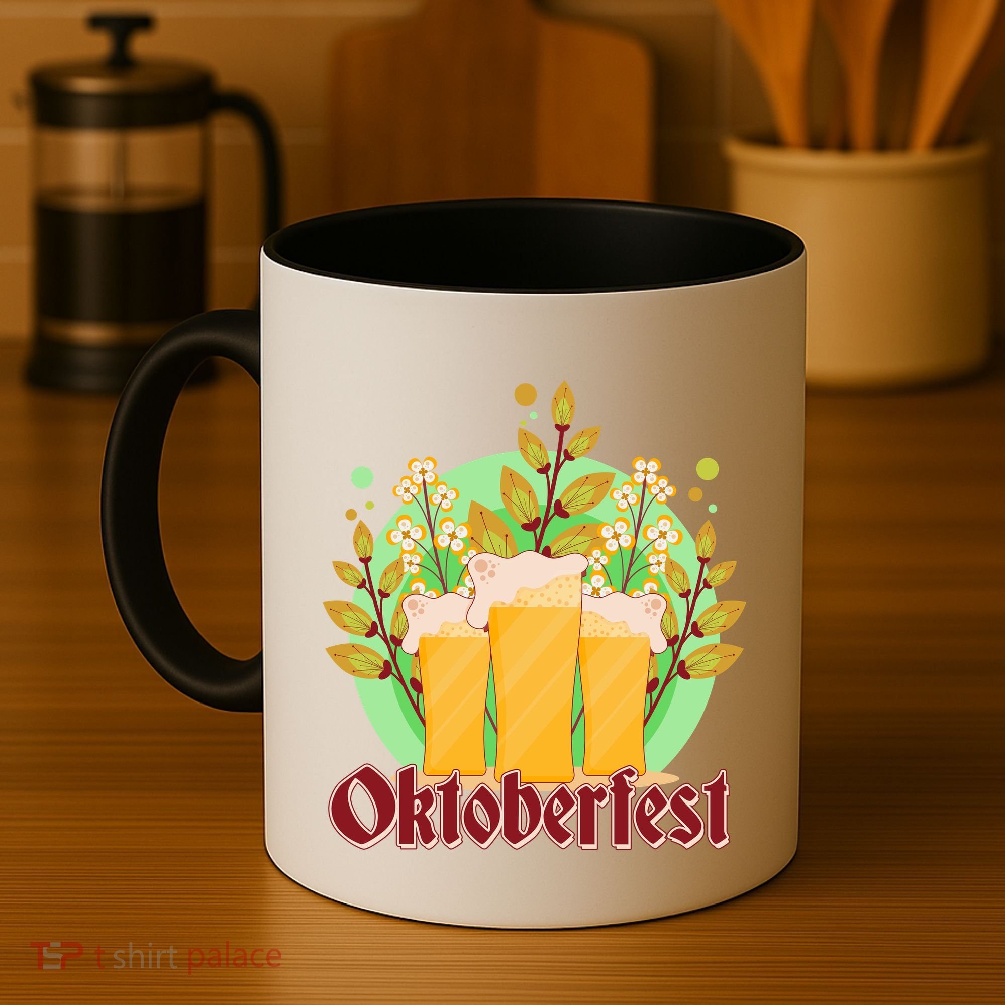 Boho Floral Oktoberfest Beers Coffee Mug
