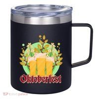 Boho Floral Oktoberfest Beers 12oz Stainless Steel Coffee Mug thumb 0