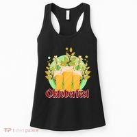 Boho Floral Oktoberfest Beers Women's Tank Top thumb 0