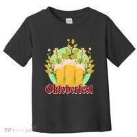 Boho Floral Oktoberfest Beers Toddler T-Shirt thumb 0