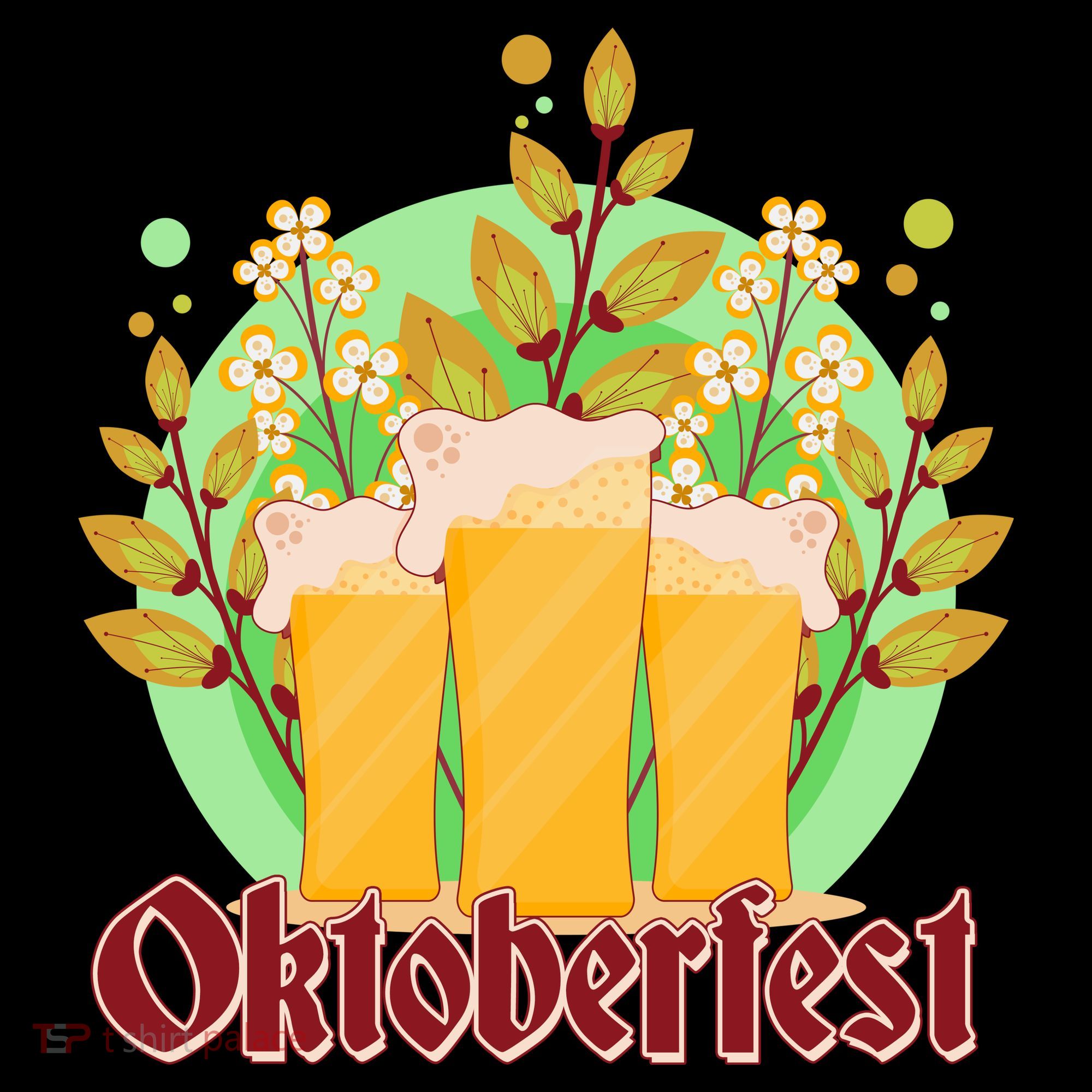 Boho Floral Oktoberfest Beers Visor