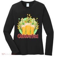 Boho Floral Oktoberfest Beers Women's Long Sleeve Shirt thumb 0