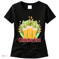 Boho Floral Oktoberfest Beers Women's T-Shirt thumb 0