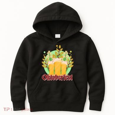 Boho Floral Oktoberfest Beers Kids Hoodie