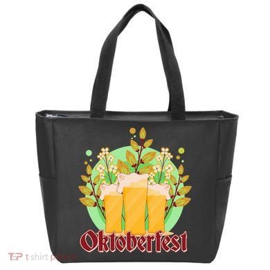 Boho Floral Oktoberfest Beers Tote Bag