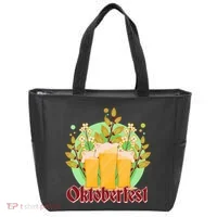 Boho Floral Oktoberfest Beers Tote Bag thumb 0