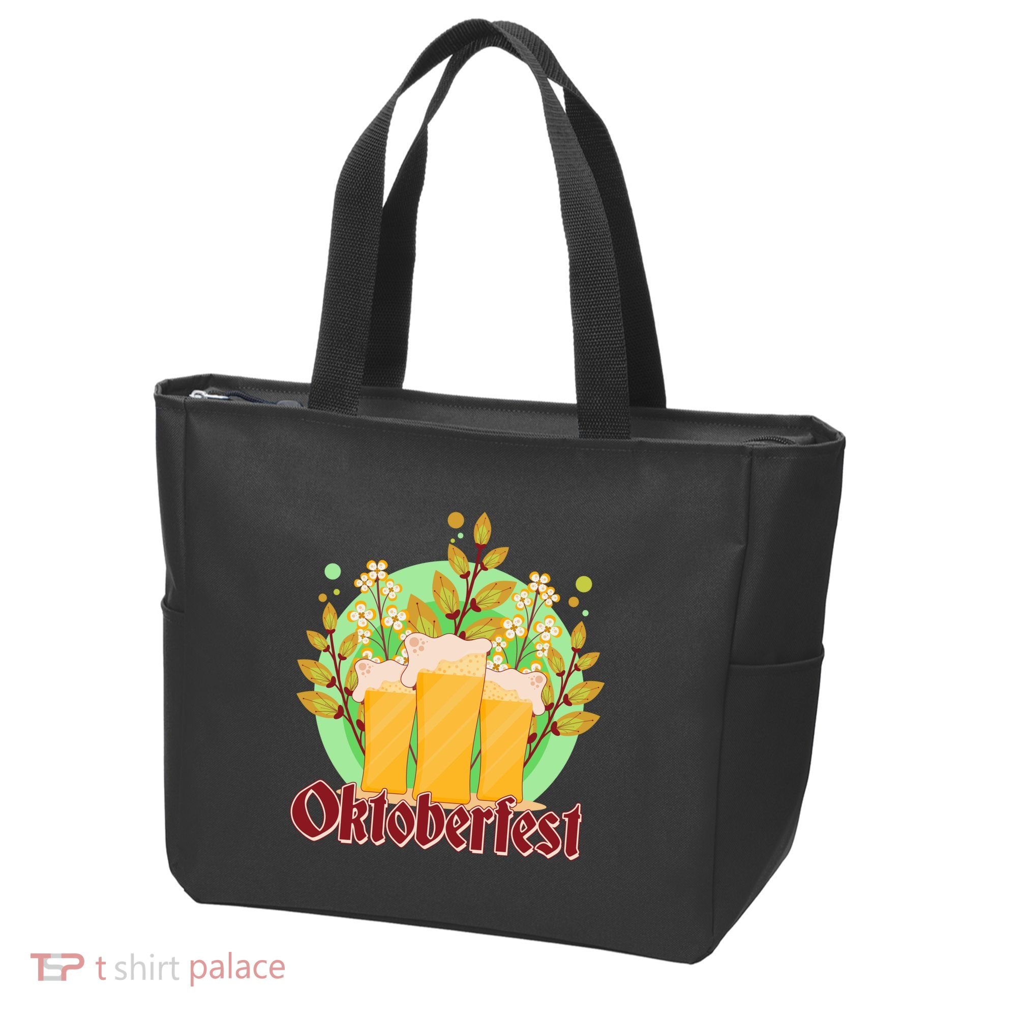 Boho Floral Oktoberfest Beers Tote Bag