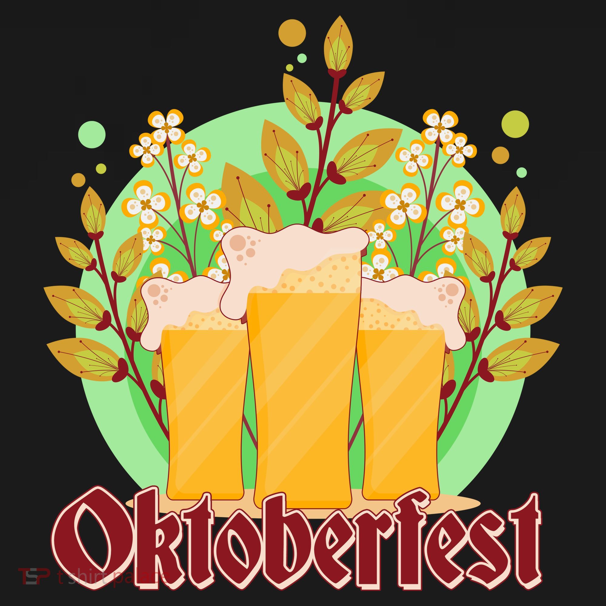 Boho Floral Oktoberfest Beers Tote Bag