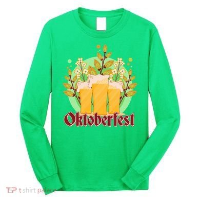 Boho Floral Oktoberfest Beers Long Sleeve Shirt