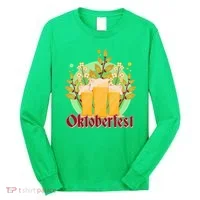 Boho Floral Oktoberfest Beers Long Sleeve Shirt thumb 0