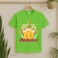 Boho Floral Oktoberfest Beers T-Shirt thumb 2