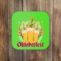 Boho Floral Oktoberfest Beers Coaster thumb 0