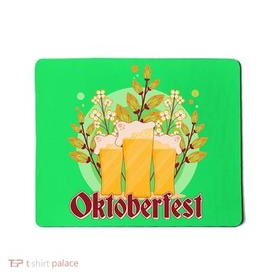 Boho Floral Oktoberfest Beers Mousepad