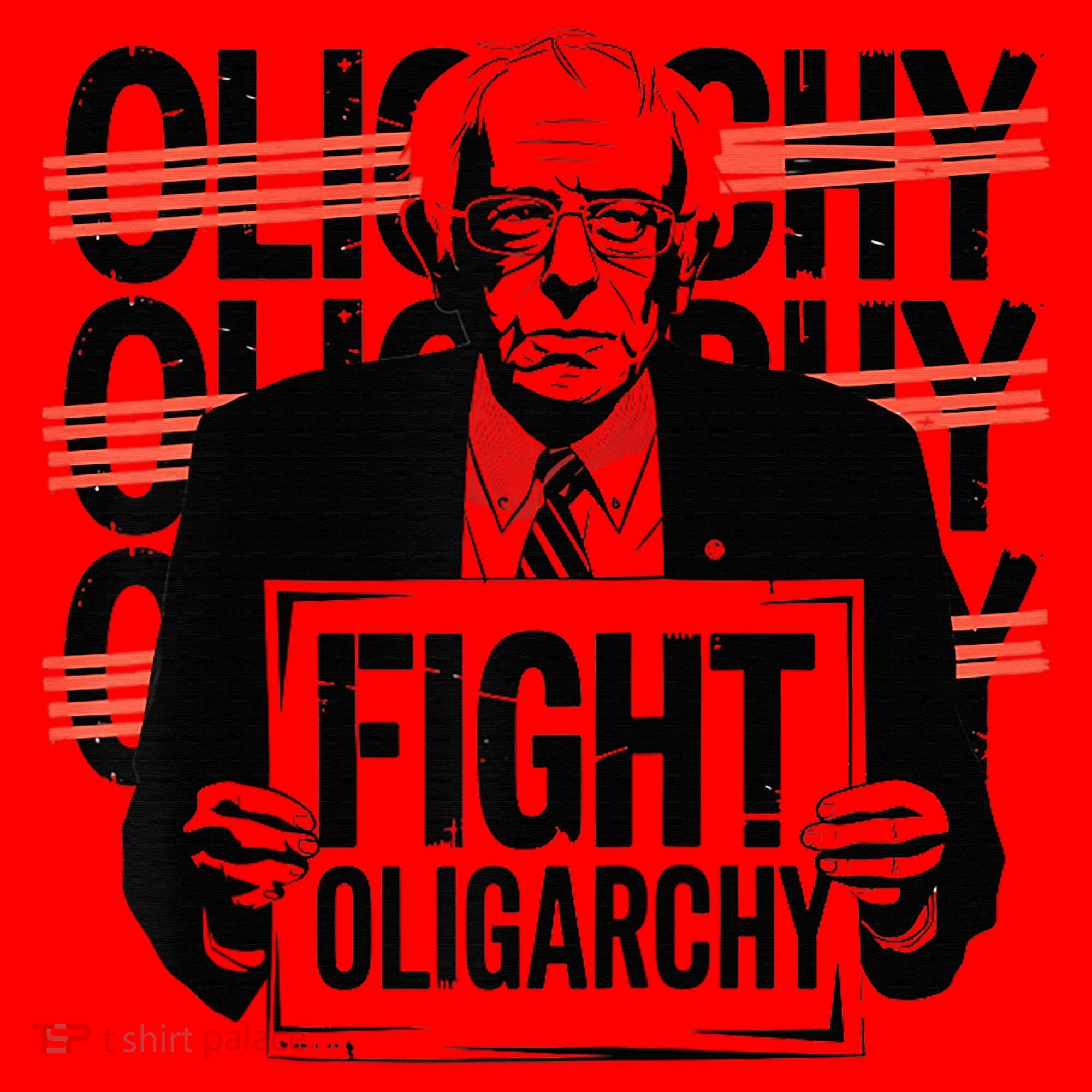 Bernie Fight Oligarchy Raglan Baseball Santa Hat