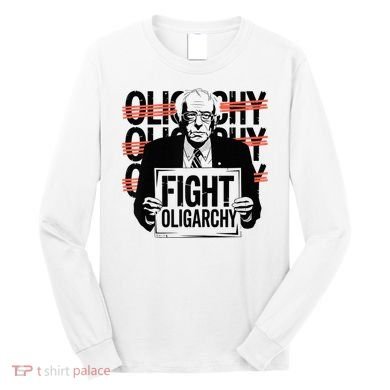 Bernie Fight Oligarchy Raglan Baseball Long Sleeve Shirt