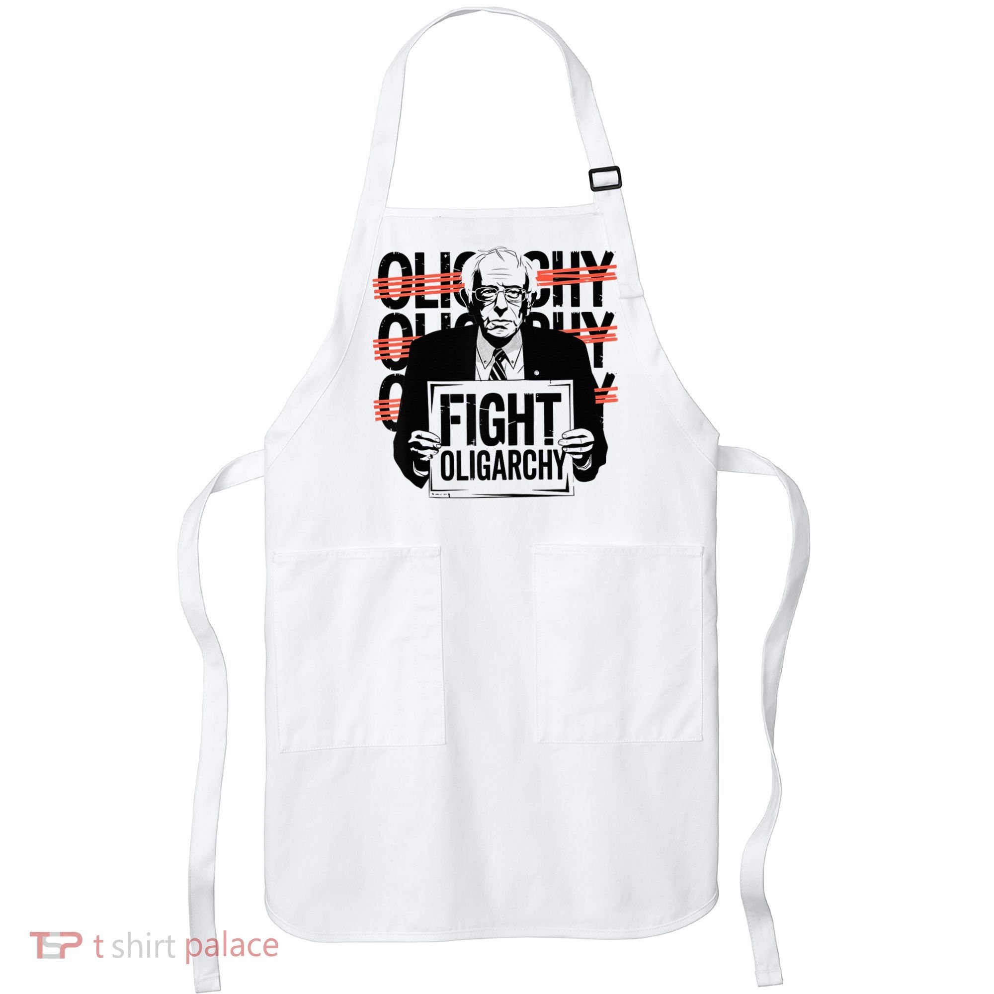 Bernie Fight Oligarchy Raglan Baseball Apron