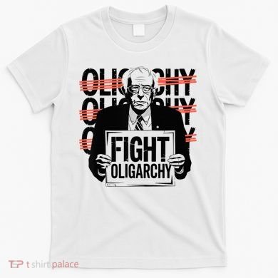 Bernie Fight Oligarchy Raglan Baseball T-Shirt